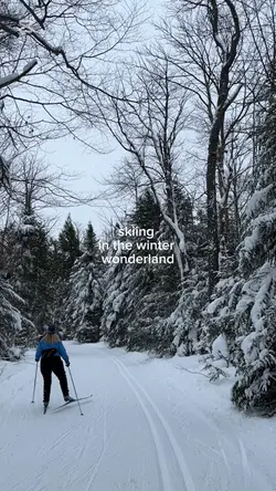 Winter skiing 