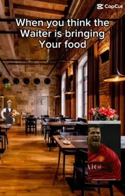 Waiter bringing food