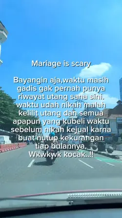 Mariage is scary