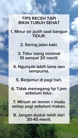 Tips sehat bugar