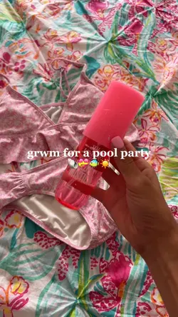 grwm for the pool!