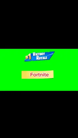 Fortnite fond vert