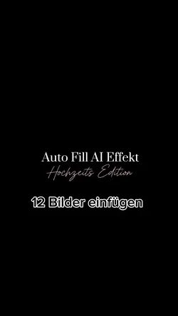 Auto Fill Hochzeit 