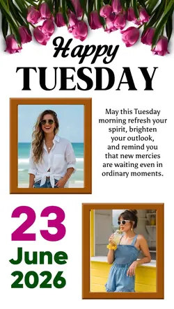 Tuesday 23 june 2026