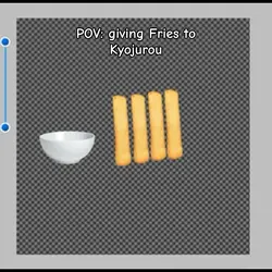 Giving lil guy fry