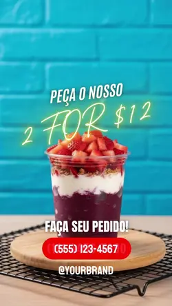 Tap-to-Select Açaí Carousel