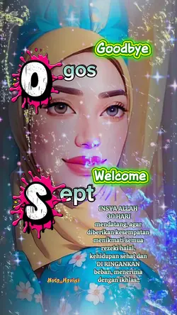 GBYE AUG WLCM SEPT