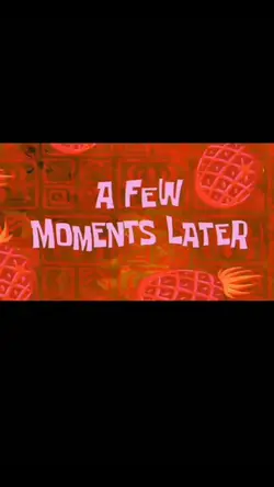 A few moments later 