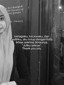 Thank you july