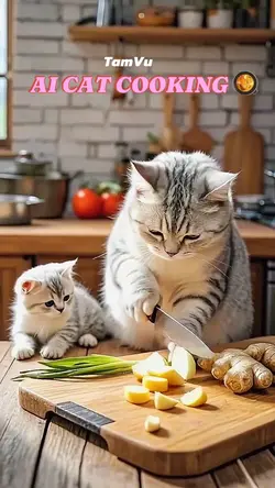 AI CAT COOKING 🥘 