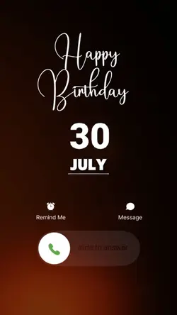 BIRTHDAY 30 JULY