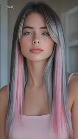 soft pink and silver