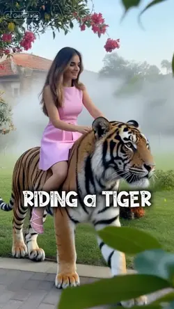 riding a tiger
