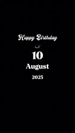 Hbd 9 august 2025