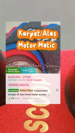 karpet motor matic 