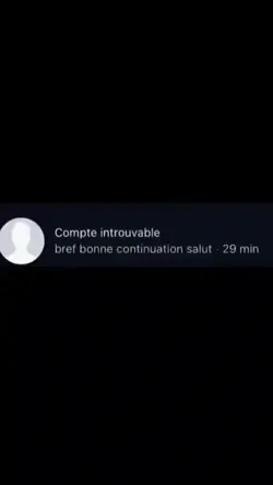 compte introuvable 