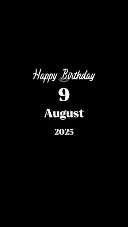 9 August birthday