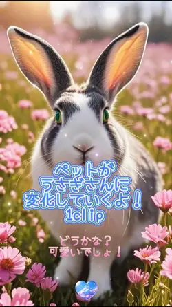 動きながらうさぎ🐰さんに変身💕
