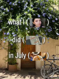 what i did in july