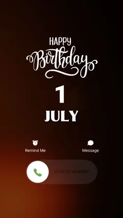 BIRTHDAY 1 JULY