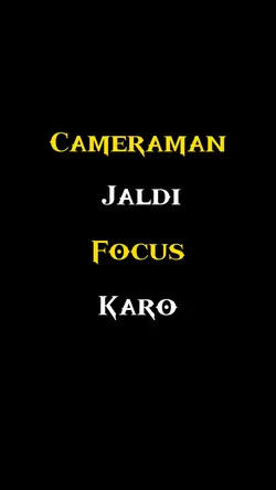 Jaldi focus karo