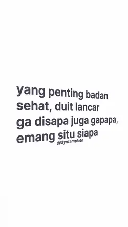 yang penting sehat