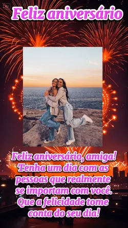 parabéns amiga 