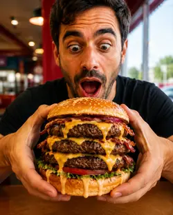 Hamburguesa triple
