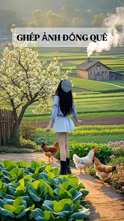 GHÉP ẢNH ĐỒNG QUÊ