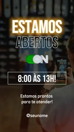 ESTAMOS ABERTOS