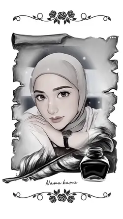 Lukisan hitam putih 