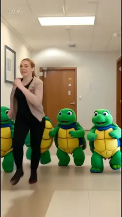 TURTLES RUN MEME