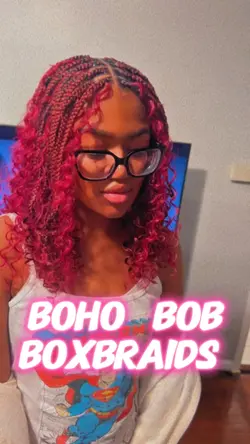 Boho Bob box braids 
