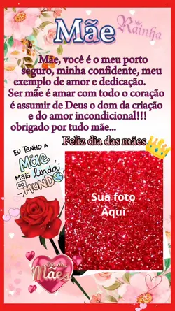 Feliz dia das mães