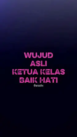 ketua kelas baik
