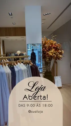 Loja aberta