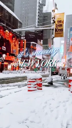 Snowing in New York