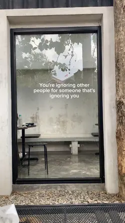 you ignoring someone