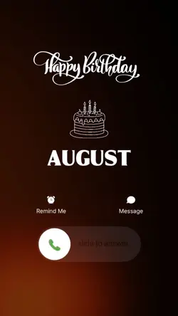 BIRTHDAY AUGUST 2026