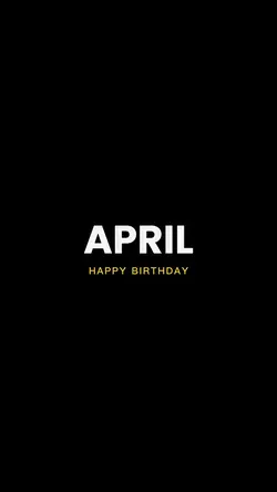 April birthday scrol