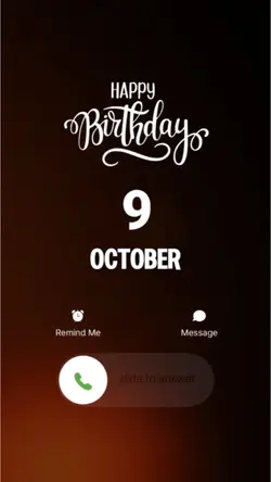 BIRTHDAY 9 OCTOBER
