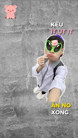 Lợn con ăn no xong