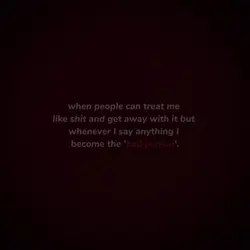 I’m the bad person.?