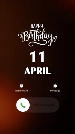 HBD 11 APRIL 2026