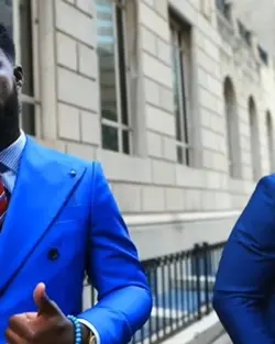 Black man in suit