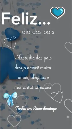 Feliz dia dos pais
