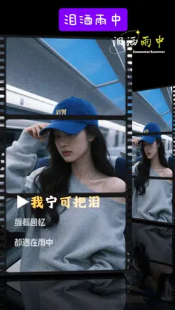 泪洒雨中