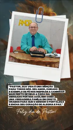 Feliz dia do Pastor!