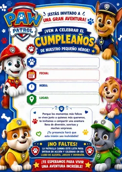 Pawpatrol/invitación