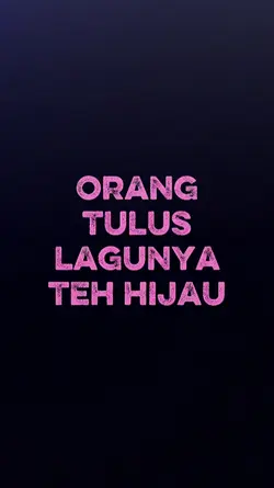 orang tulus lagunya 